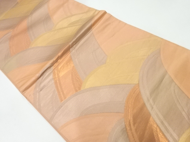 アンティーク　波模様織出し袋帯（材料）